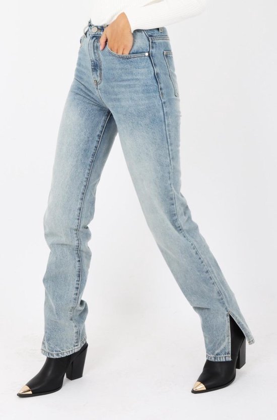 jeans met zijsplit | bol.com