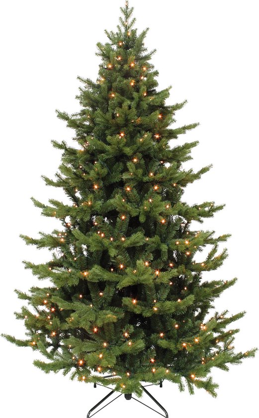 eenvoudig Eenheid Ochtend gymnastiek Triumph Tree Sherwood Kunstkerstboom Deluxe met LED verlichting - H215 cm -  groen | bol.com