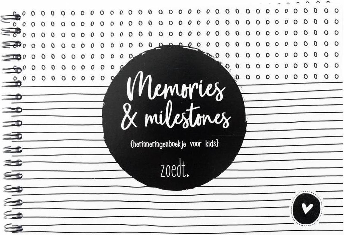 Zoedt invulboekje - herinneringen - dagboekje voor kids - memories and milestones - A5 formaat