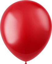 Folat - ballonnen Radiant Fiery Red 33 cm - 50 stuks