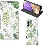 Smartphone Hoesje Geschikt voor Samsung Galaxy A32 5G Wallet Book Case Bladeren