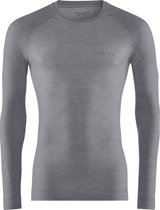 FALKE Wool Tech Light Shirt Manches Longues Hommes 33233 - Gris 3757 Grijs -heather Hommes - L