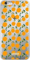 6F hoesje - geschikt voor iPhone 6 Plus -  Transparant TPU Case - Oranges #ffffff