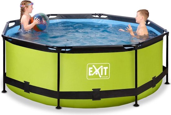 EXIT Lime zwembad ø244x76cm met filterpomp - groen - EXIT Toys