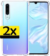 Huawei P30 Hoesje Transparant Shockproof - Huawei P30 Case - Huawei P30 Hoes Transparant - 2 Stuks