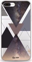 Casetastic Apple iPhone 7 Plus / iPhone 8 Plus Hoesje - Softcover Hoesje met Design - Galaxy Triangles Print