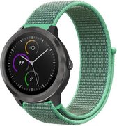 Nylon Smartwatch bandje - Geschikt voor  Garmin Vivomove HR nylon bandje - mint - Horlogeband / Polsband / Armband