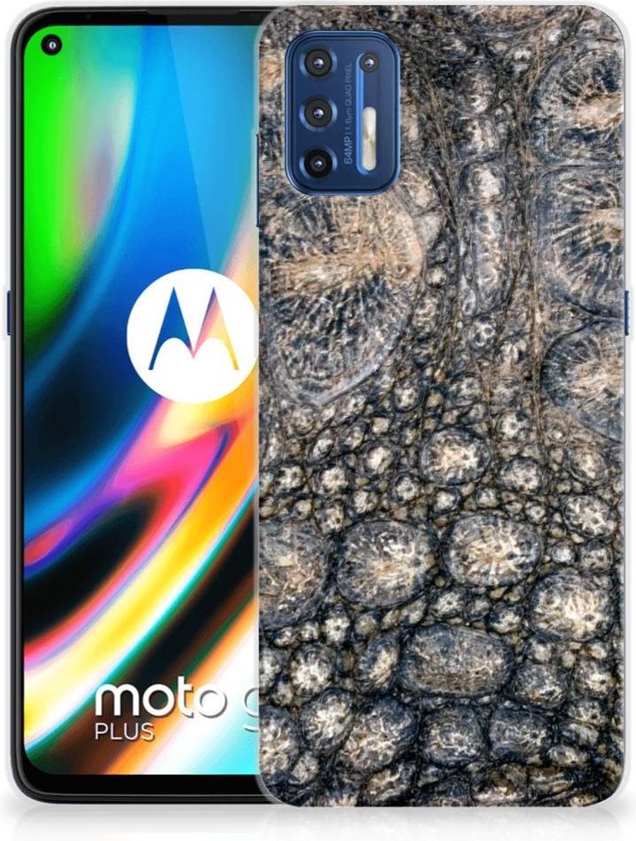 Motorola Moto G9 Plus TPU Hoesje Krokodillenprint