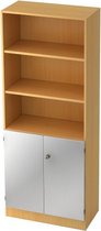 Wandkast - Beuken/Zilver - 80 x 42 x 200,4 cm - Signa K 6770 SG