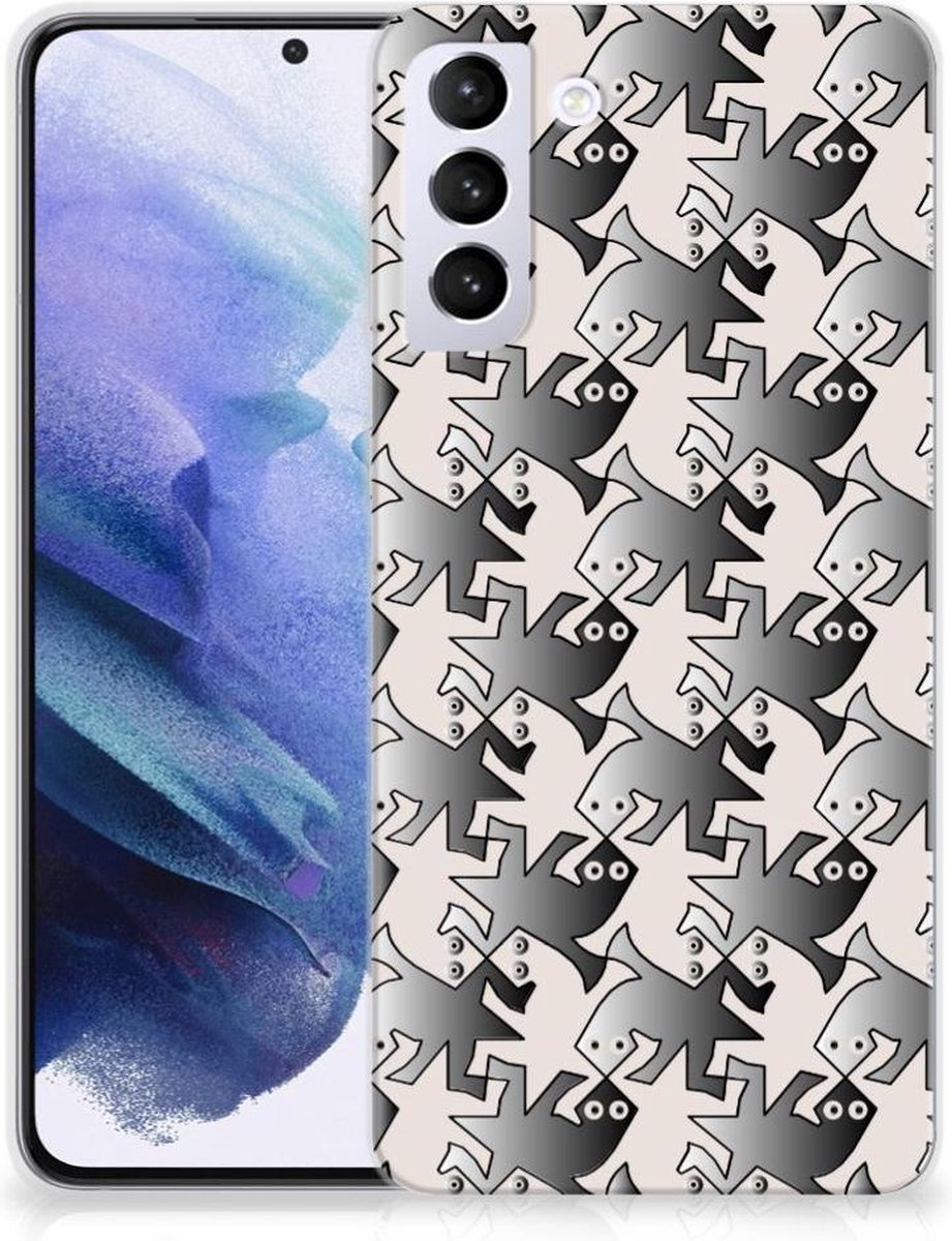 Samsung Galaxy S21 Plus TPU Hoesje Salamander Grey