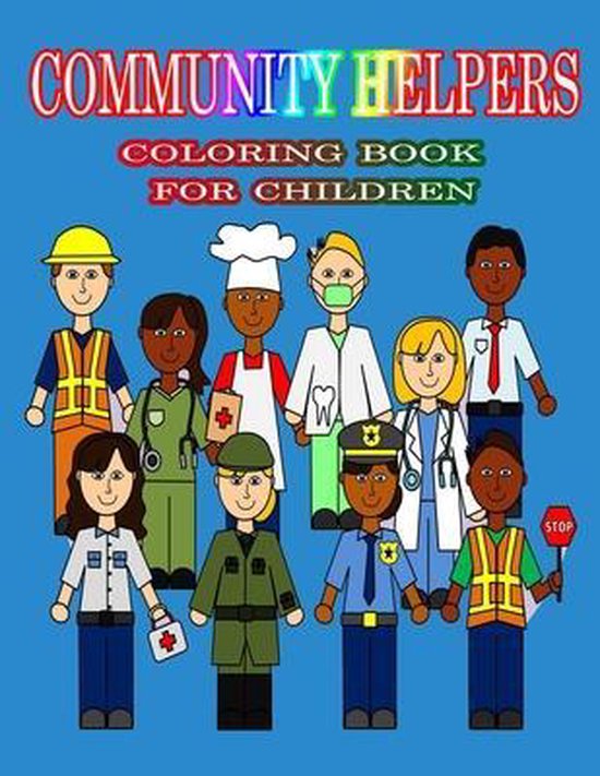 Community Helpers Coloring Book For Children, Dew Publisher