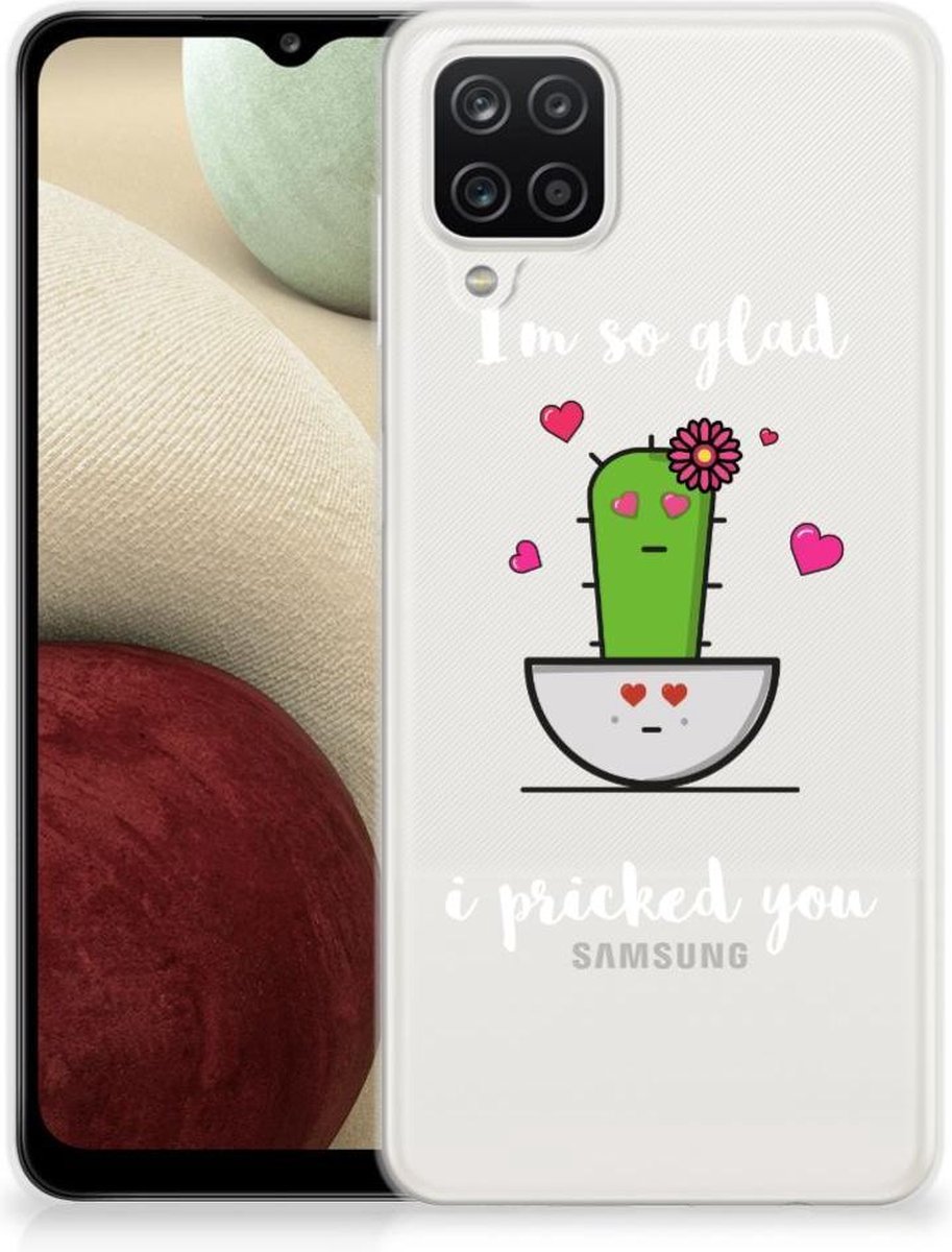 Samsung Galaxy A12 Telefoonhoesje met Naam Cactus Glad