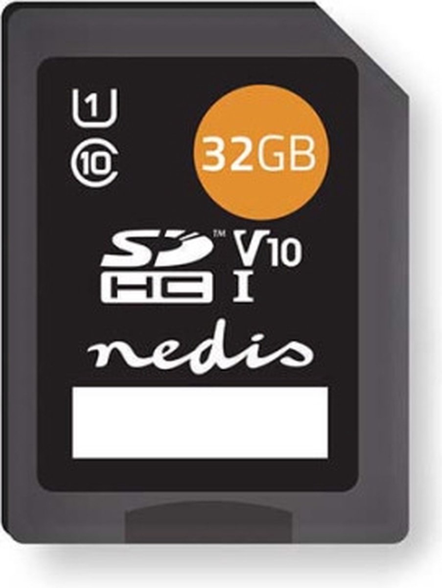 Nedis Geheugenkaart | SDHC | 32 GB | Schrijfsnelheid: 80 MB/s | Leessnelheid: 45 MB/s | UHS-I