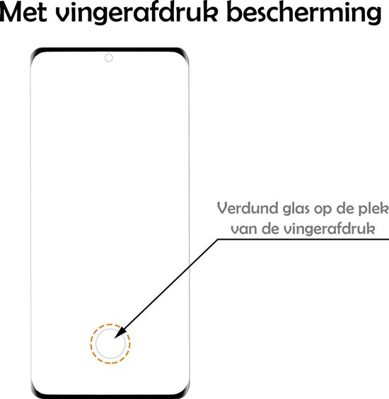 Protecteur d'Écran Samsung S20 Plus - Protecteur d'Écran Samsung Galaxy S20 Plus Protect Glas - Protecteur d'Écran Samsung S20 Plus Glas Extra Fort - 2 Pièces