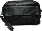 Bagsac Leren Schoudertas 7010 Zwart