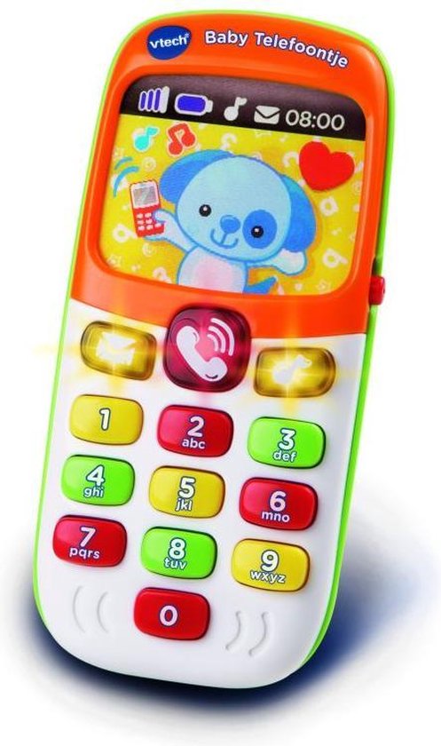 VTech Baby Telefoon - Cadeau - Interactief Speelgoed - Educatief Kindertelefoon - Cadeau - Oranje - VTech