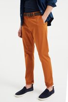 WE Fashion Heren uni slim fit chino