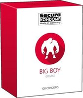 Secura Kondome - Big Boy Condoms - 100 stuks - Glijmiddel - Condooms - Vibrator - Penis - Buttplug - Sexy - Tril ei - Erotische - Man - Vrouw - Heren - Dames