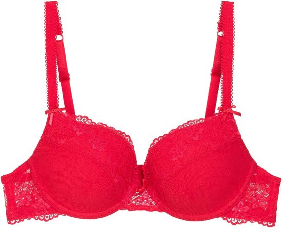 LingaDore - Daily Lace Gel Push-Up Beha - Maat 75C - Rood - 1400