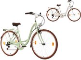Ks Cycling Fiets Citybike 6 versnellingen damesfiets Eden 28 inch groen - 48 cm