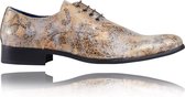 Sandy - Maat 48 - Lureaux - Kleurrijke Schoenen Voor Heren - Veterschoenen Met Print