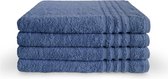 Byrklund Handdoeken set - Bath Basics - 4-delig - 4x 70x140 - 100% katoen - Blauw