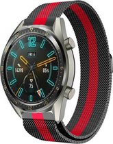 Huawei Watch GT Milanees bandje - zwart/rood - 46mm