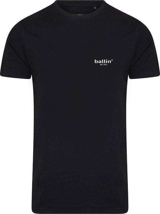 Ballin Est. 2013 - Heren Tee SS Small Logo Shirt - Zwart - Maat L
