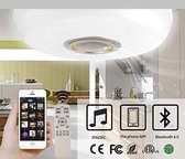 plafondlamp Bluetooth, afstandsbediening wit & goud