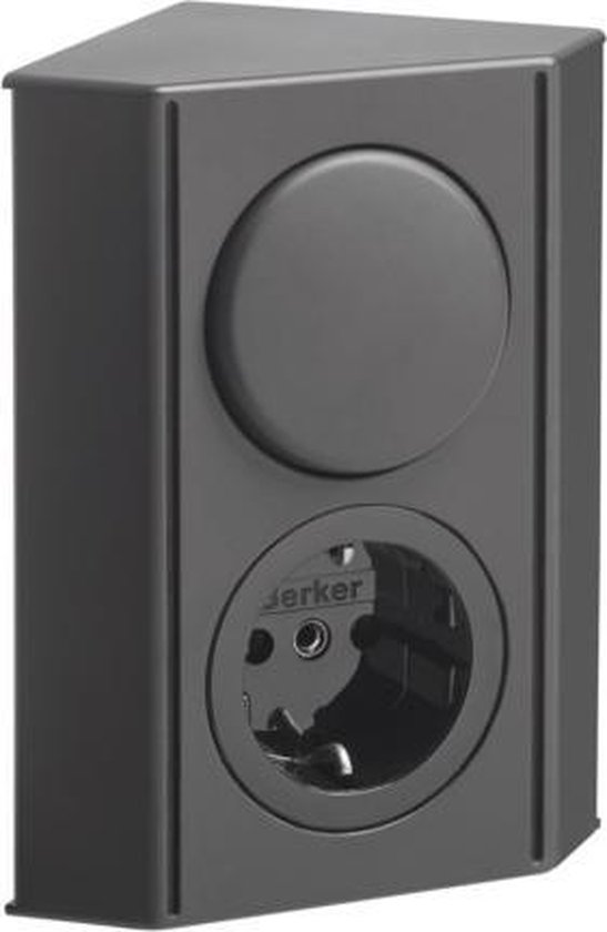 vtwonen baden Stock combibox stopcontact en voor spiegelkast black | bol.com