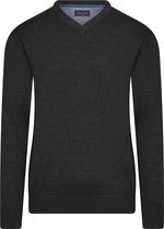 Cappuccino Italia - Heren Sweaters Pullover Charcoal - Grijs - Maat XXL