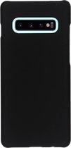 Effen Backcover Samsung Galaxy S10 Plus hoesje - Zwart