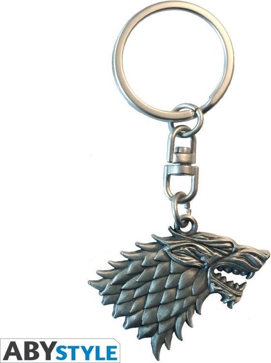 Game of Thrones - Stark Crest 3D Metal Keychain