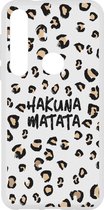 Design Backcover Motorola Moto G8 Plus hoesje - Hakuna Matata