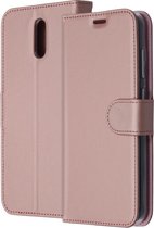 Nokia 2.3 Hoesje Met Pasjeshouder - Accezz Wallet Softcase Bookcase - Roze