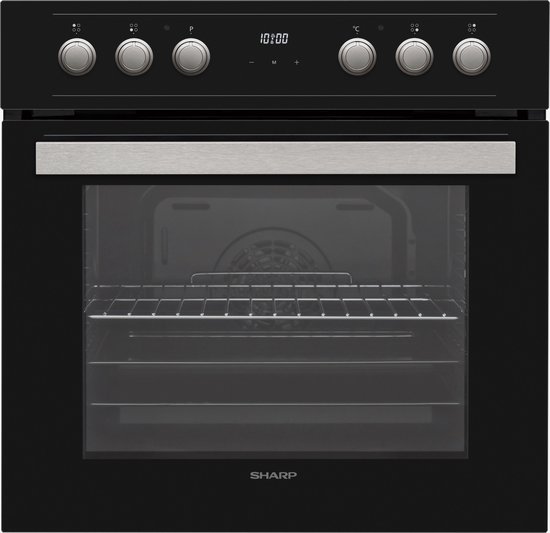 Sharp K-62DX19BM1-EU inbouw oven met keramische kookplaat - 60 cm - zwart |  bol.com