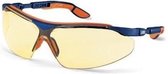 Uvex veiligheidsbril i-vo 9160-520 blauw/oranje amberkleurige lens UV 2-1.2 optidur NCH