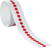 Markeringsstippen, zelfklevende folie (sticker), Ø 10 mm, 100/rol Rood