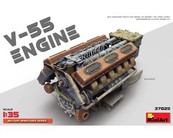 MiniArt Modelbouwpakket Militaire voertuigen - 37025 V-55 Tank Engine Plastic - 1:35 -