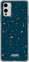 6F hoesje - geschikt voor OnePlus 9 -  Transparant TPU Case - Terrazzo N°9 #ffffff