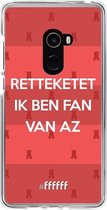 6F hoesje - geschikt voor Xiaomi Mi Mix 2 -  Transparant TPU Case - Retteketet ik ben fan van AZ #ffffff
