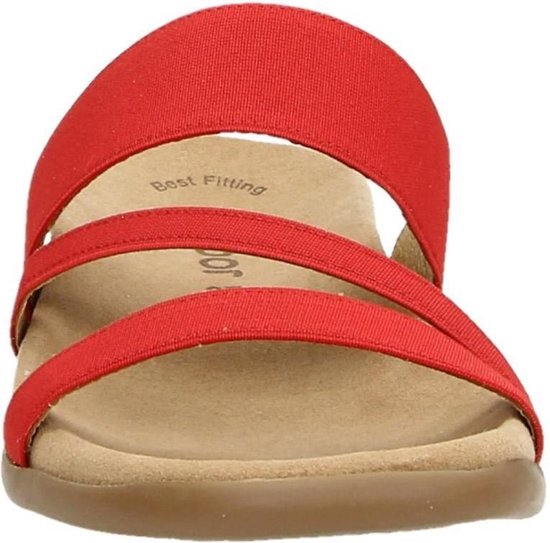 Gabor – 43.705.15 – Rood suede slipper – Elias Shoes – Schoenen webshop