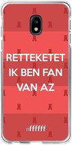6F hoesje - geschikt voor Samsung Galaxy J3 (2017) -  Transparant TPU Case - Retteketet ik ben fan van AZ #ffffff