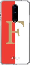 6F hoesje - geschikt voor OnePlus 8 -  Transparant TPU Case - Feyenoord - F #ffffff