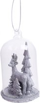 House Of Seasons Kerstboomhanger Stolp Met Hert 11 Cm Zilver