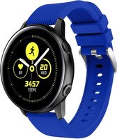 Siliconen Smartwatch bandje - Geschikt voor  Samsung Galaxy Watch Active silicone band - blauw - Horlogeband / Polsband / Armband