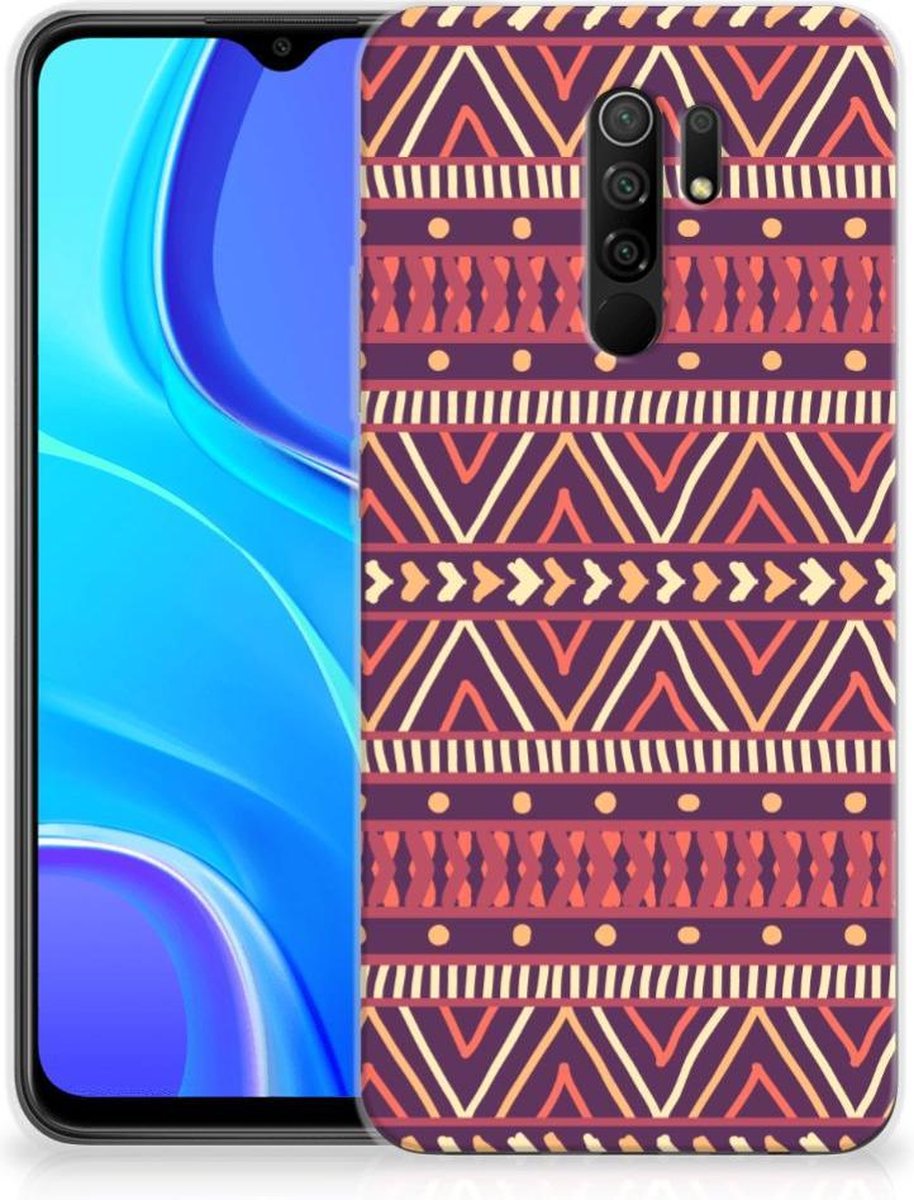 Xiaomi Redmi 9 TPU bumper Aztec Paars
