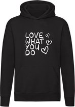 Love what you do sweater | positief | werk | carriere | cadeau | unisex | capuchon