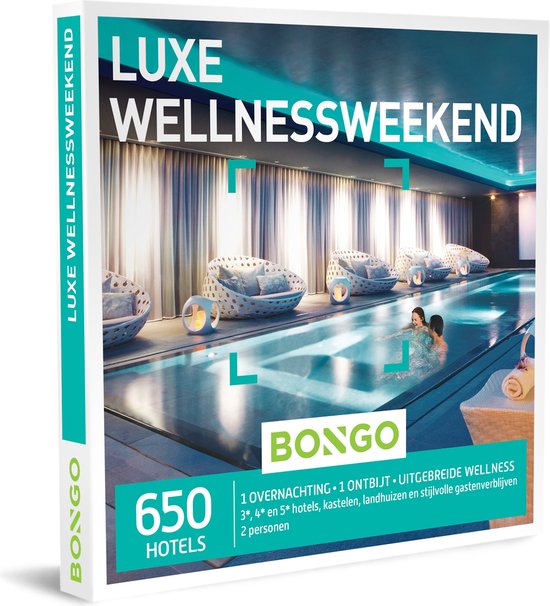 Bongo Bon - Luxe Wellnessweekend Cadeaubon - Cadeaukaart cadeau voor man of vrouw | 650 hotels met uitgebreide wellnessfaciliteiten