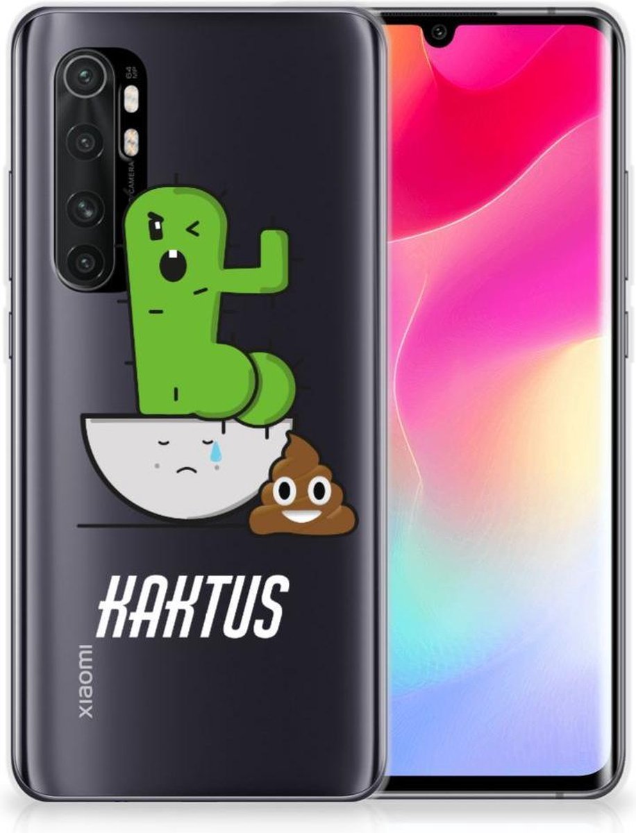 Xiaomi Mi Note 10 Lite Telefoonhoesje met Naam Cactus Poo